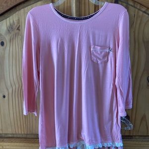 Women’s Layla pink gray owls 2 piece soft pajamas set size M